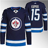 Men's Winnipeg Jets #15 Rasmus Kupari Navy Stitched Jersey,baseball caps,new era cap wholesale,wholesale hats